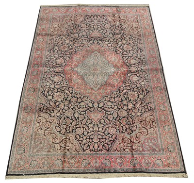 Lot 691 - Silk Kashan carpet