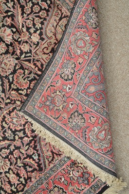 Lot 354 - Silk Kashan carpet