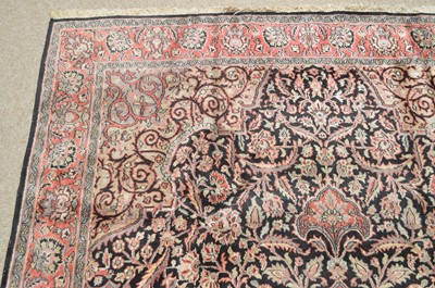 Lot 354 - Silk Kashan carpet