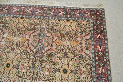 Lot 694 - Fine Qum carpet