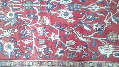 Lot 710 - Part silk Qum rug