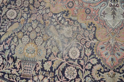 Lot 375 - Silk Kashan carpet