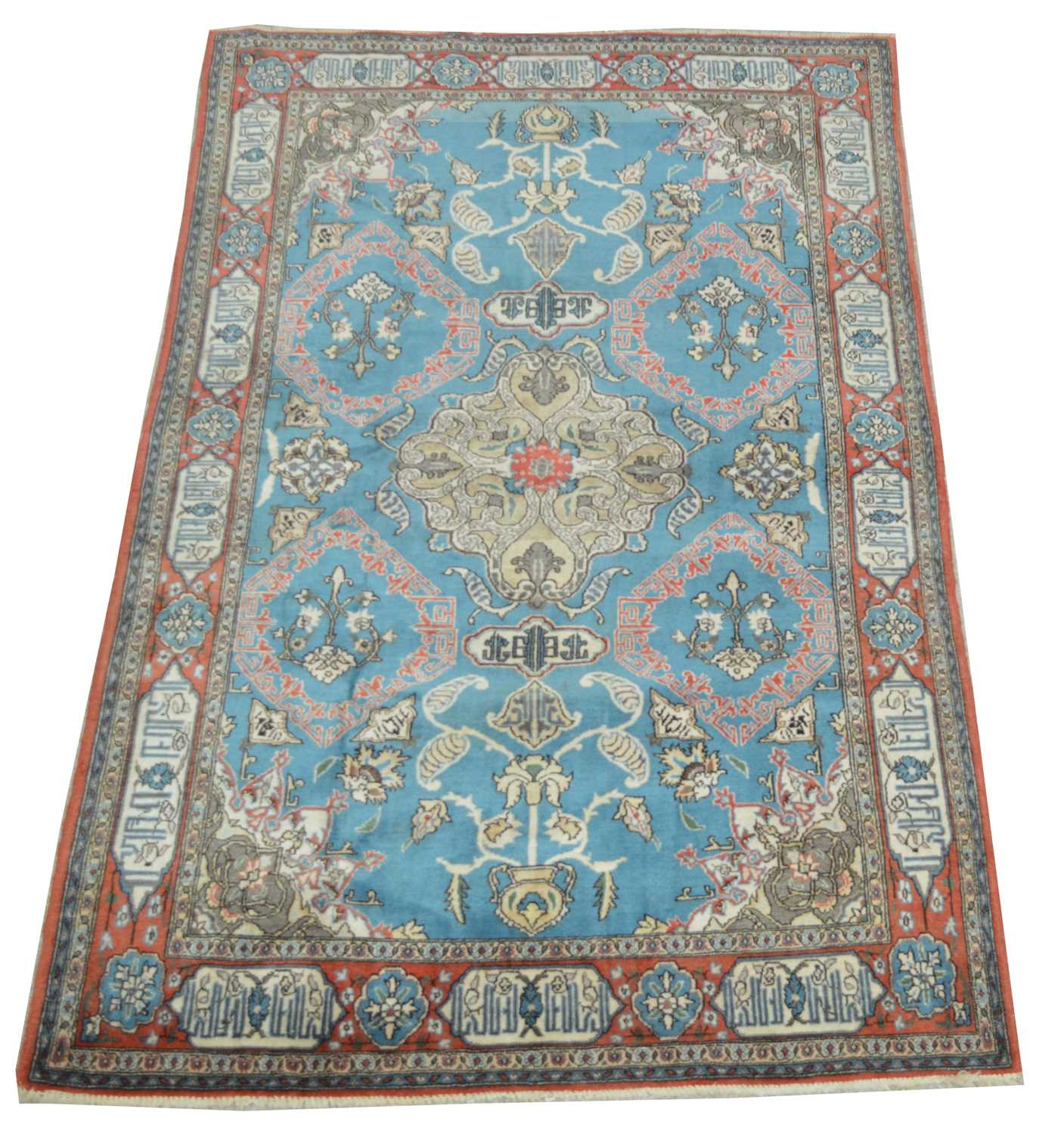 Lot 732 - Antique Qum carpet