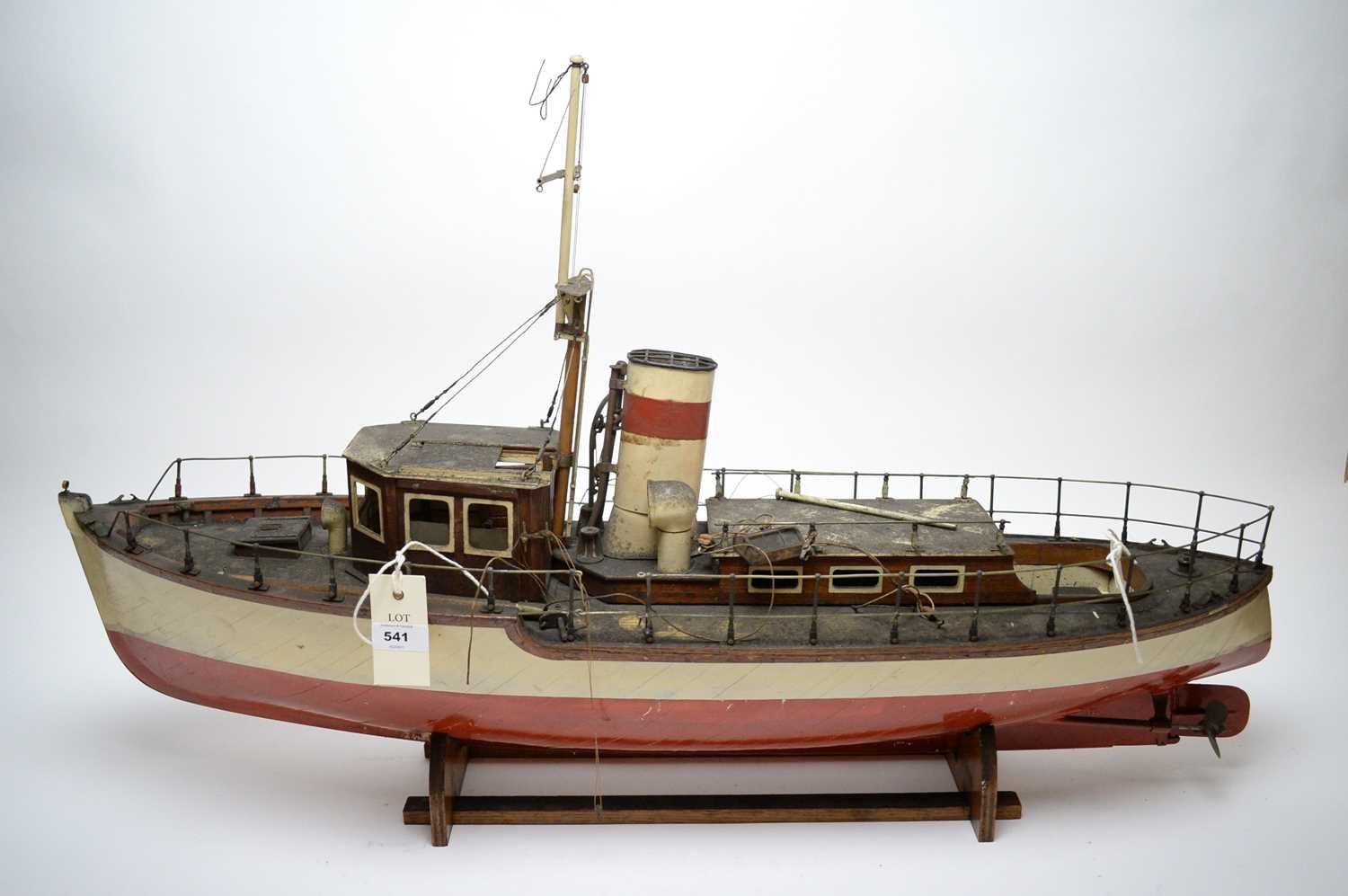 Lot 541 - A scratch built ship model