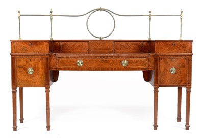 Lot 835 - Late 19th Century stage back sideboard