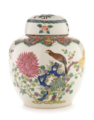 Lot 412 - Chinese ginger jar and cover