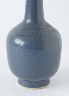 Lot 456 - Chinese blue monochrome bottle vase