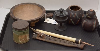 Lot 307 - Assorted African tribal items.