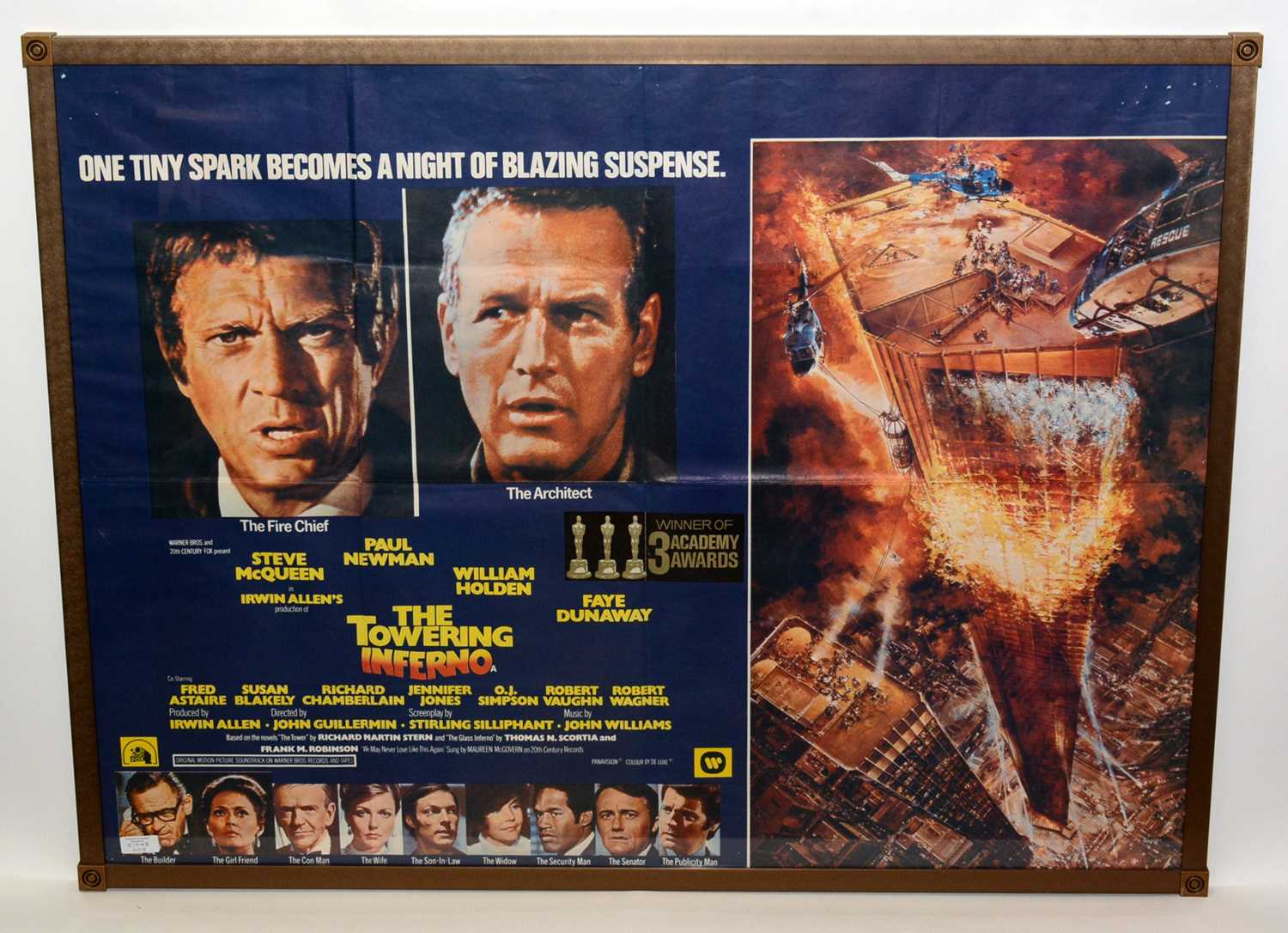 Lot 1289 - Movie poster for "The Towering Inferno"
