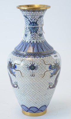 Lot 485 - Lao Tian Li Zhi cloisonne vases