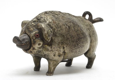 Lot 783 - 19th Century pig pattern table bell