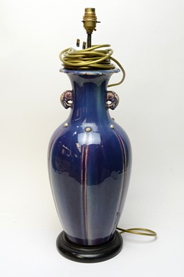 Lot 451 - Chinese vase as a lamp