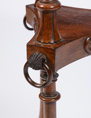 Lot 623 - William IV rosewood washstand