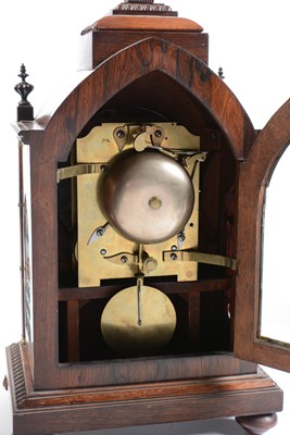 Lot 551 - A Regency rosewood bracket clock
