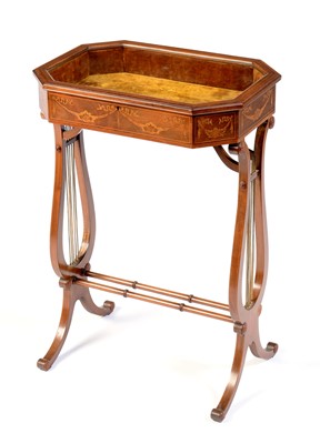 Lot 634 - 19th Century mahogany and inlaid bijouterie table