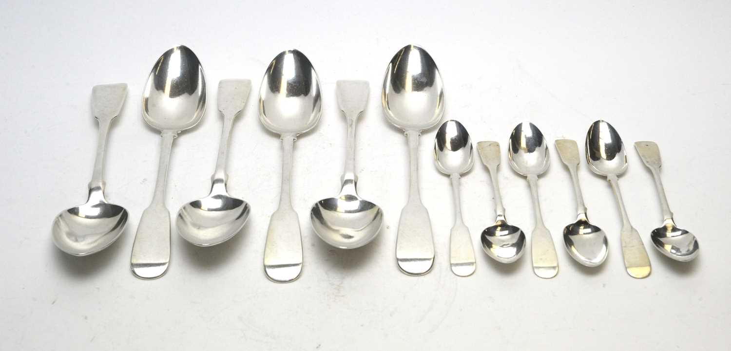 Lot 172 - Silver table spoons and teaspoons