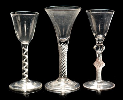 Lot 564 - Three wine glasses