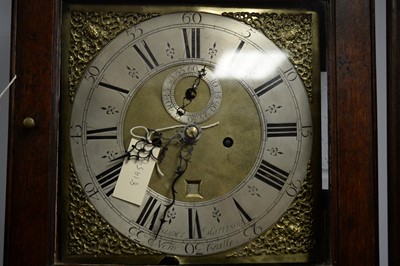Lot 102 - Jasper Harrison, Newcastle eight-day oak longcase clock.