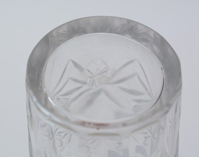 Lot 620 - Irish glass tumbler, stirrup cup