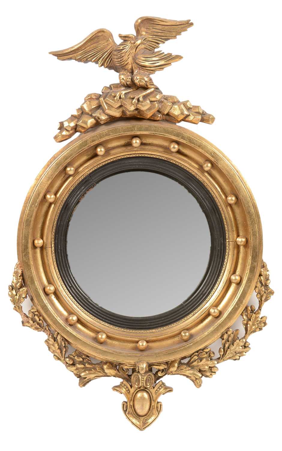Lot 773 - Regency style convex mirror