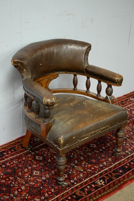 Lot 65 - Late 19th/early 20th C smoker's chair.