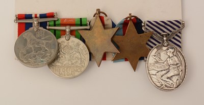 Lot 423 - Distinguished Flying Medal group, awarded to 1684777 F/Sgt Kenneth Leigh RAF