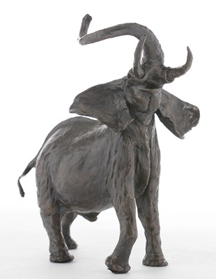 Lot 809 - African Elephant bronze by Jonathan Sanders