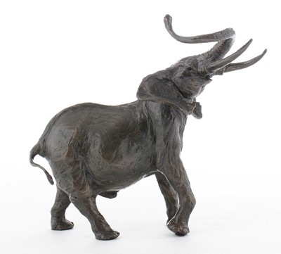 Lot 809 - African Elephant bronze by Jonathan Sanders
