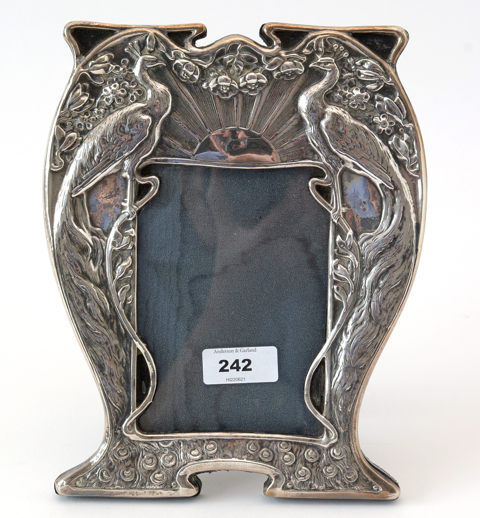 Lot 242 Art Nouveau style photograph frame.