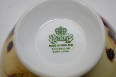 Lot 280 - Qty. of Aynsley 'Orchard Gold' fruit decorated porcelain.