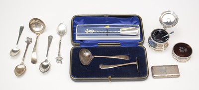 Lot 223 - Selection of silver items.