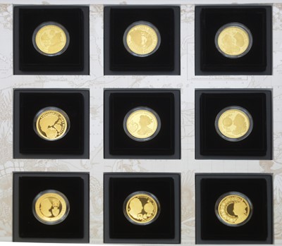 Lot 1 - East India Company – The Empire Collection of gold proof coins