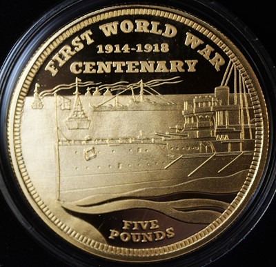 Lot 2 - The Centenary of the First World War three coin gold set