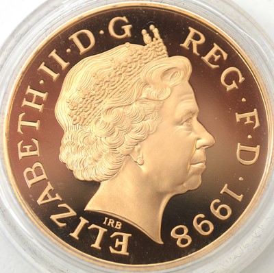 Lot 18 - H.R.H. Prince of Wales 50th Birthday gold proof crown