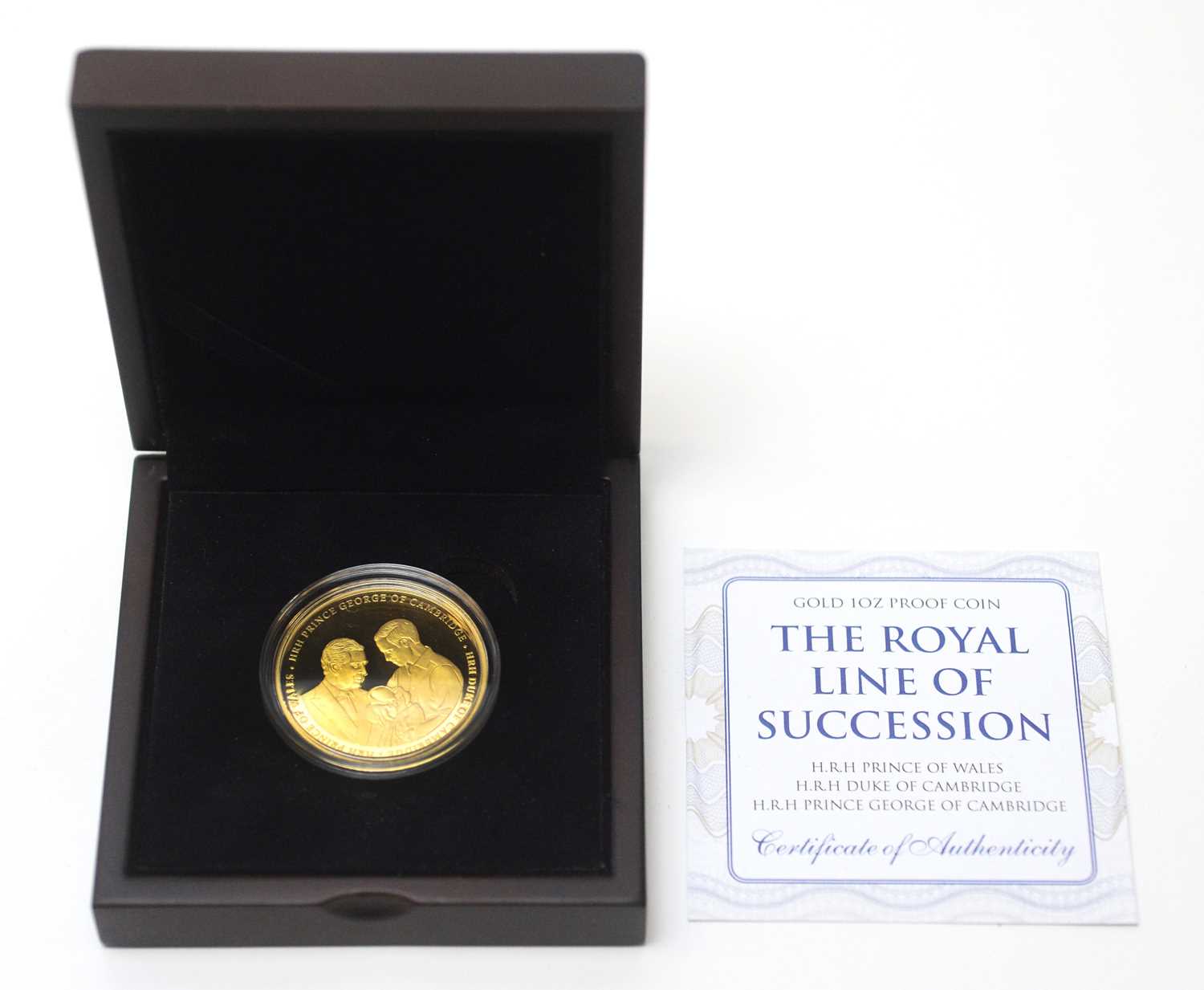 Lot 22 - The Royal Line of Succession $200 gold Cook Islands gold coin