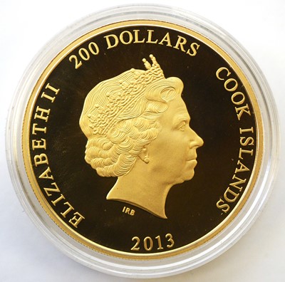 Lot 22 - The Royal Line of Succession $200 gold Cook Islands gold coin