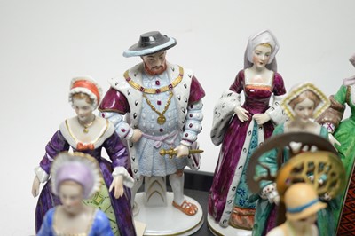 Lot 406 - Sitzendorf figurines; Capodimonte figurine; and other items.