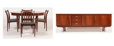 Lot 812 - Greaves & Thomas: a mahogany six-piece dining room suite.