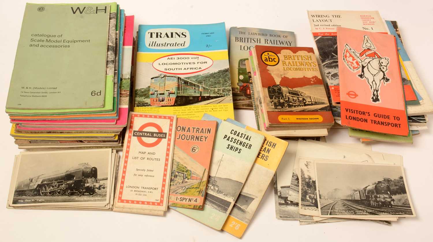 Lot 1228 - A selection of Railway and Train Spotting ephemera