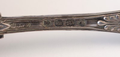 Lot 148 - Set of six William IV silver teaspoons.