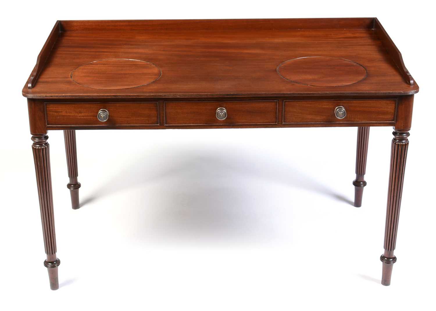 Lot 56 - William IV mahogany washstand, stamped Gillows