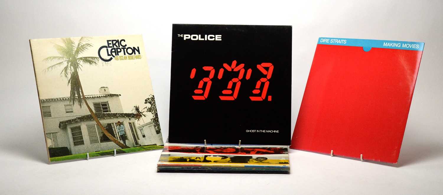 Lot 947 - Eric Clapton, Dire Straits, and The Police LPs