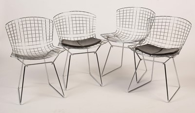 Lot 838 - After Harry Bertoia for Knoll Associates: four Model 420C side chairs, c.1970's