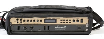 Lot 837 - A Roland GP-100 guitar pre-amp processor; and a Marshall Valvestate power amp.