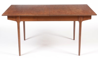 Lot 859 - A 1960's/70's teak extending dining table.