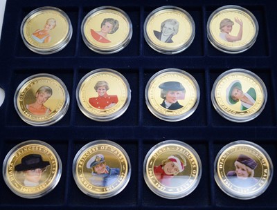 Lot 38 - Princess Diana interest proof coins