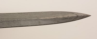 Lot 1086 - 20th Century Damascus commando-style knife