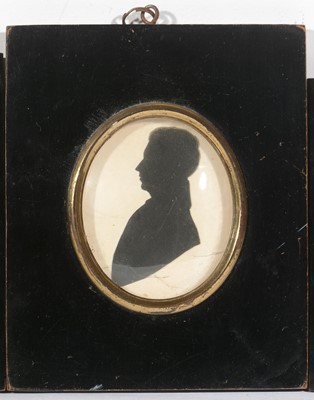 Lot 91 - British School, 19th Century - Portrait silhouettes