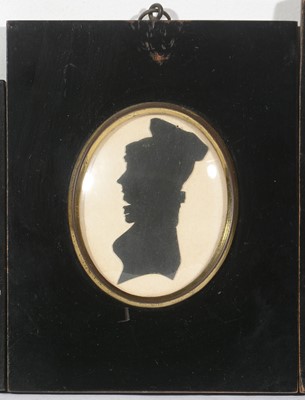 Lot 91 - British School, 19th Century - Portrait silhouettes