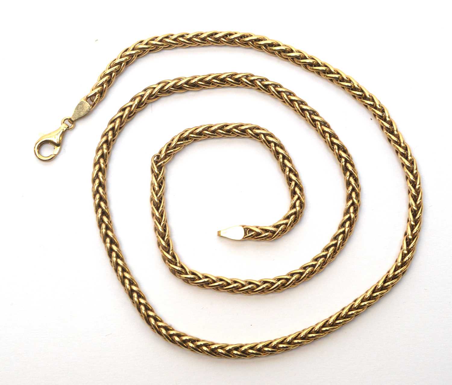 Lot 220 - 9ct yellow gold chain necklace